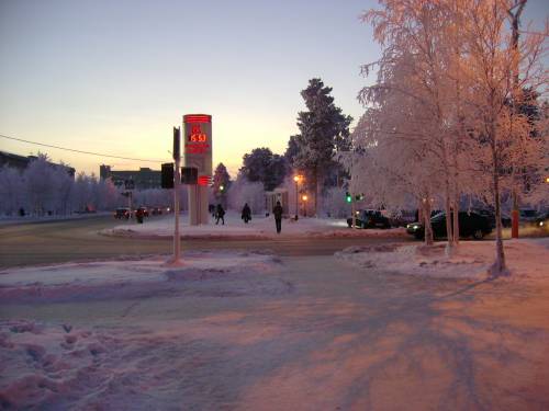 Перекрёсток ул. Мира, ул. Молодёжная