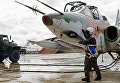 Подготовка к вылету самолетов ВКС России на авиабазе Хмеймим в Сирии